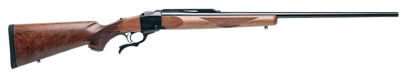 Ruger No 1. An elegant single shot rifle in big bore calibers. Get yours here.