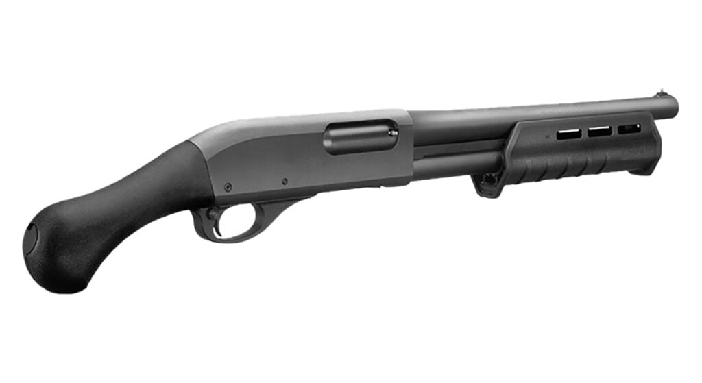 Remington 870 Tac-14 pump action shotgun on sale now. Get this street leal cut down shotgun while you can.