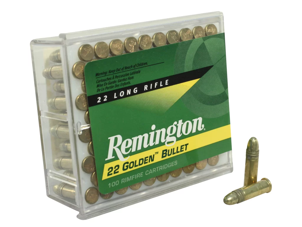 Remington Golden Bullet. A round nose cartridge