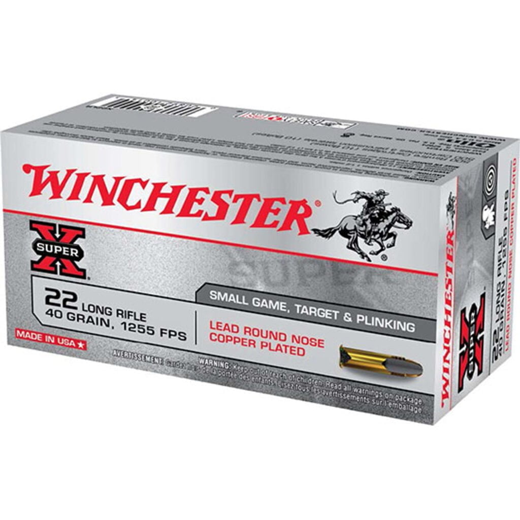 WInchester Super X 22LR ammunition.