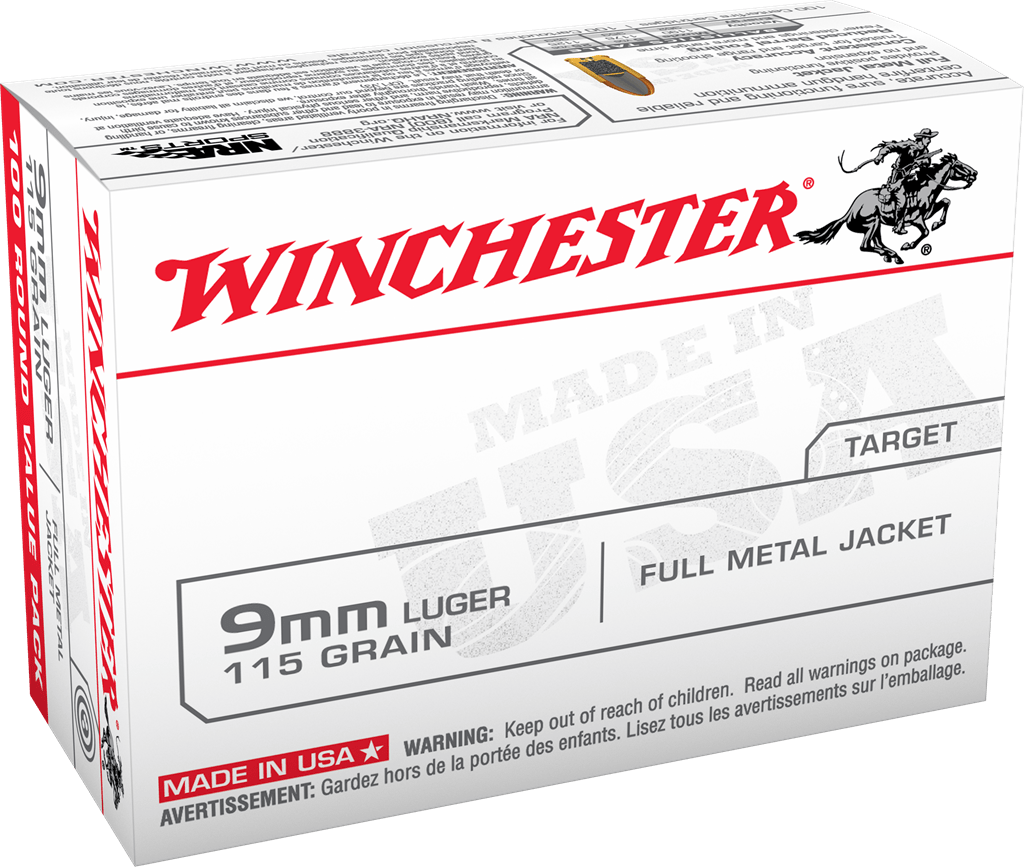 Winchester USA 9mm ammo