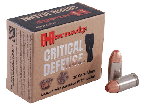 Hornady Critical Defense ammo in 45 ACP. Get ammo deals.