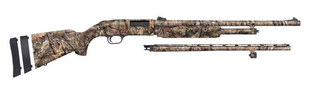 Mossberg 500 Super Bantam Field/Deer. This 20 gauge lightweight is great for kids to learn shotgun handling.