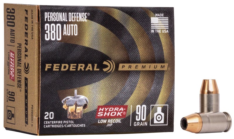 Federal Premium 380 Hydra Shok ammunition.