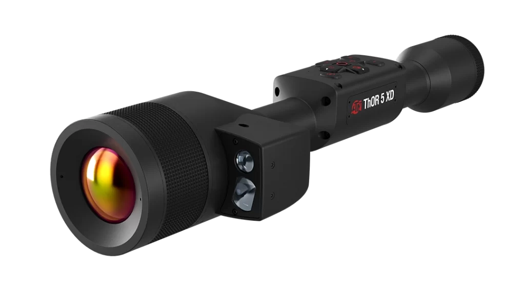 ATN Thor 5 XD LRF. If money is no object, this is the best thermal scope on the market.