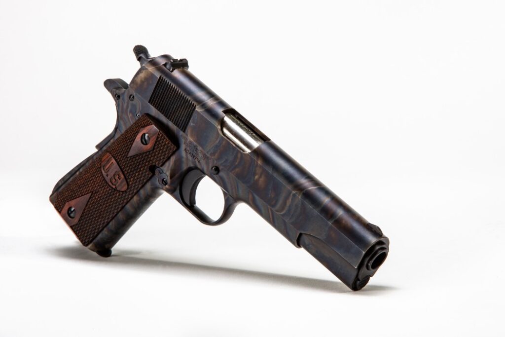 Auto Ordnance 1911 Case Hardened. A stunning 1911 that you can buy today.