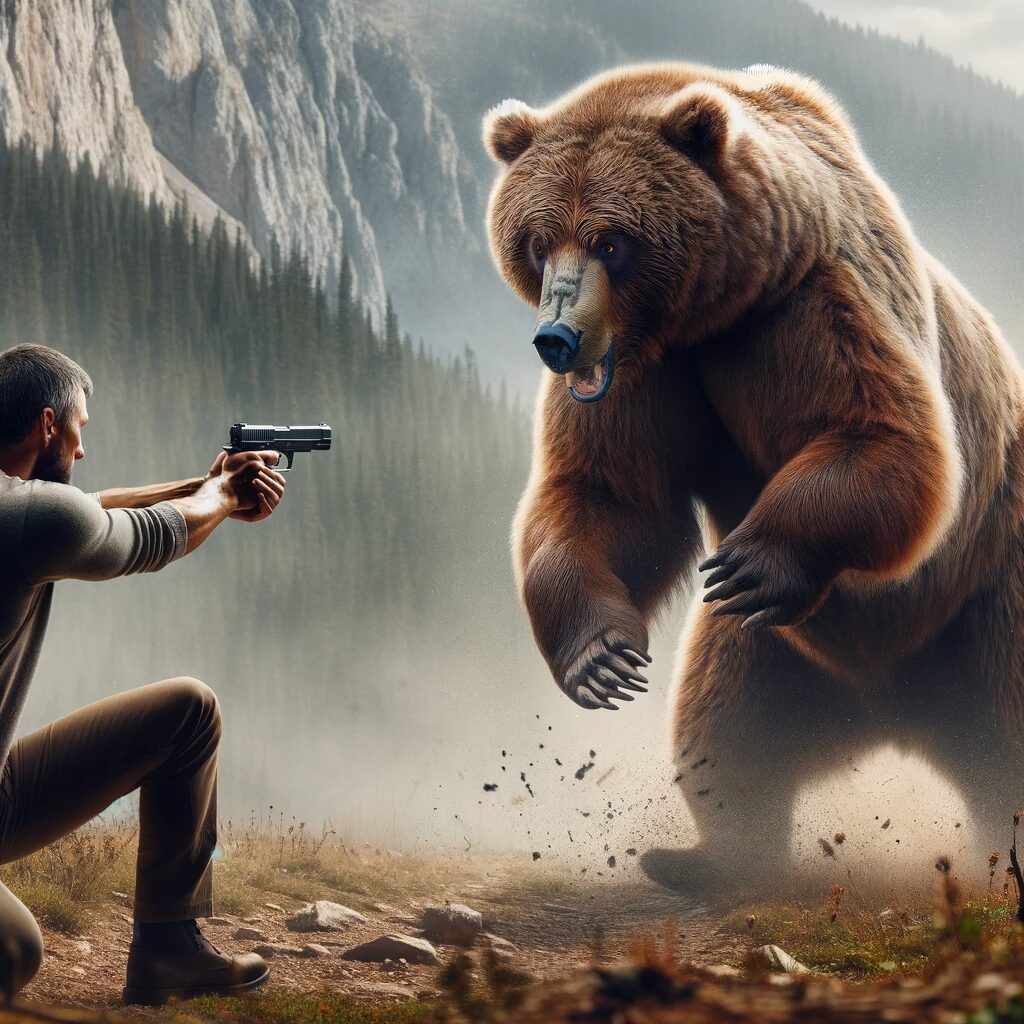 Always have a handgun available in bear country. 