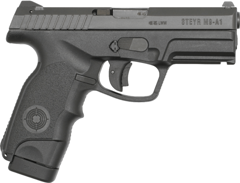 Steyr M9 handgun, an Austrian gun used by Asian police.