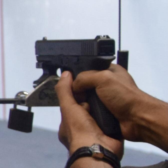 Generation 3 Glock 17 9mm semi-automatic pistol — the polymer-frame design that triggered the dominant materials shift in handguns