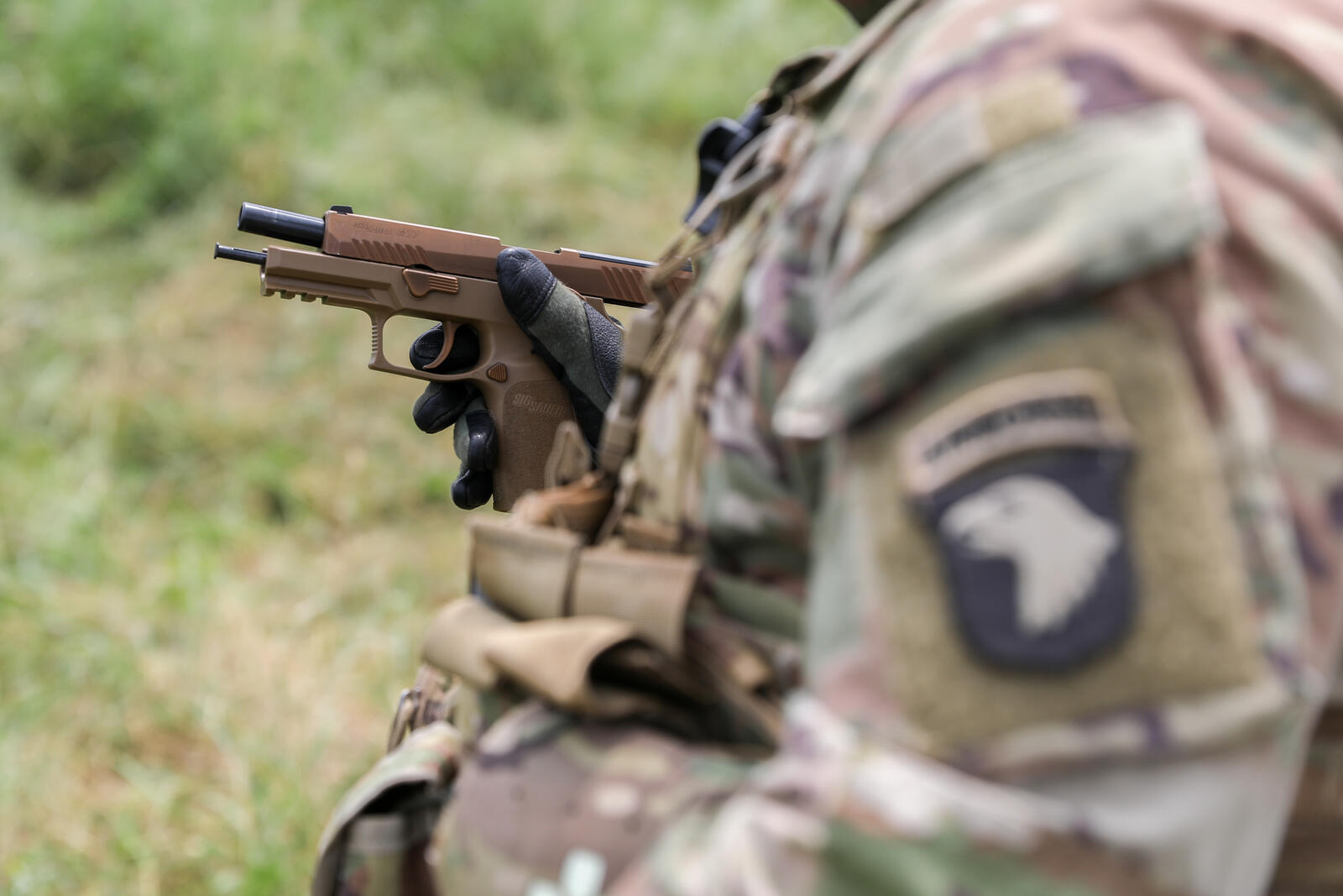 Firearms Training Guide (2026): Courses, Skills & How to Get Better 4 U.S. Army soldiers of Task Force Carentan conducting pistol marksmanship training — the kind of disciplined repetition that separates trained shooters from gun owners