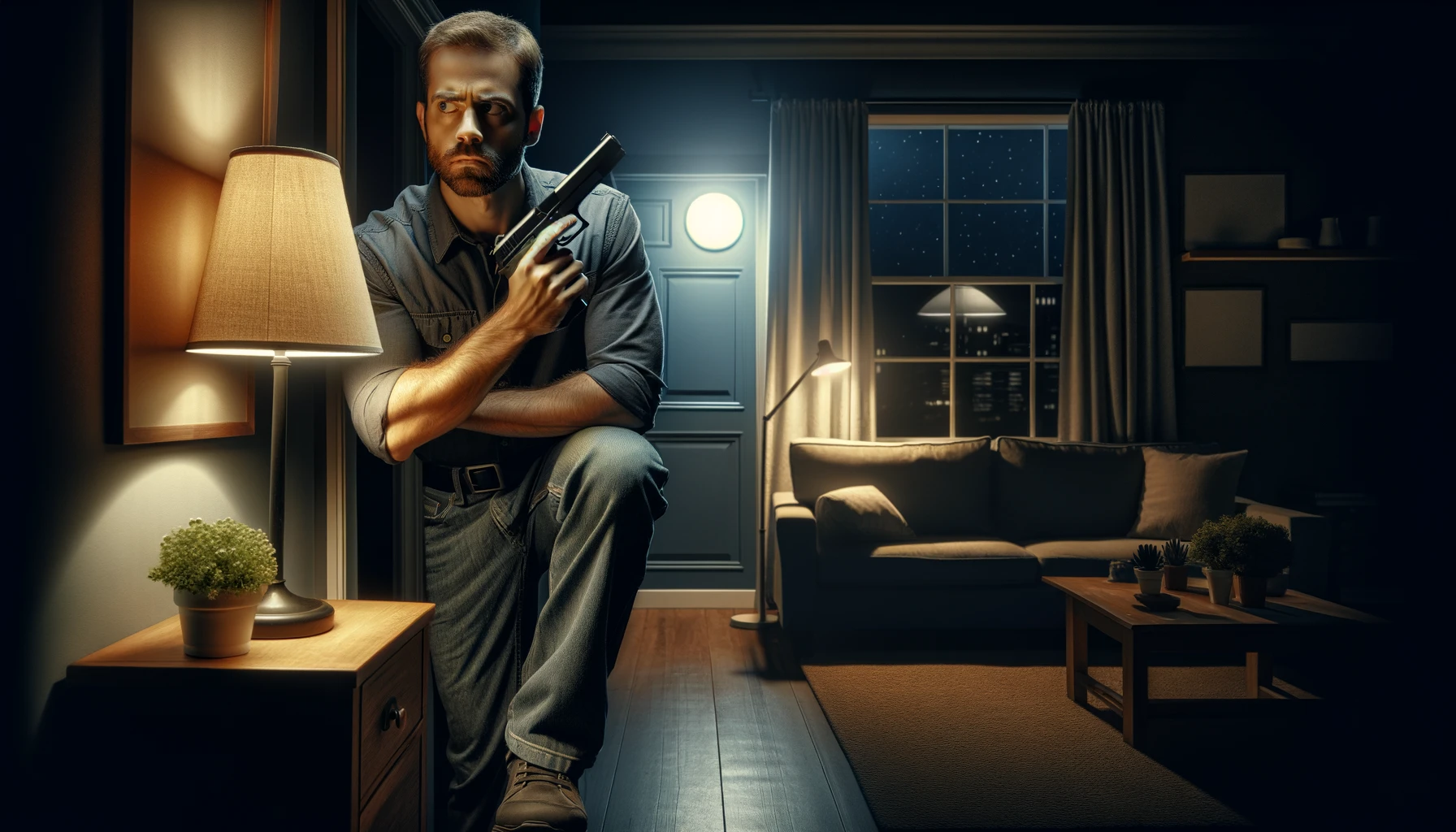 Home defense strategies with firearms