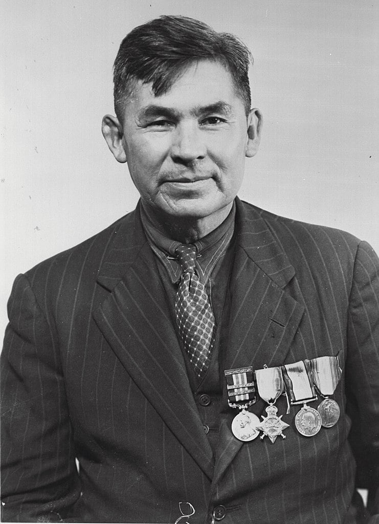 Francis Pegahmagabow is a world famous Canadian sniper. 