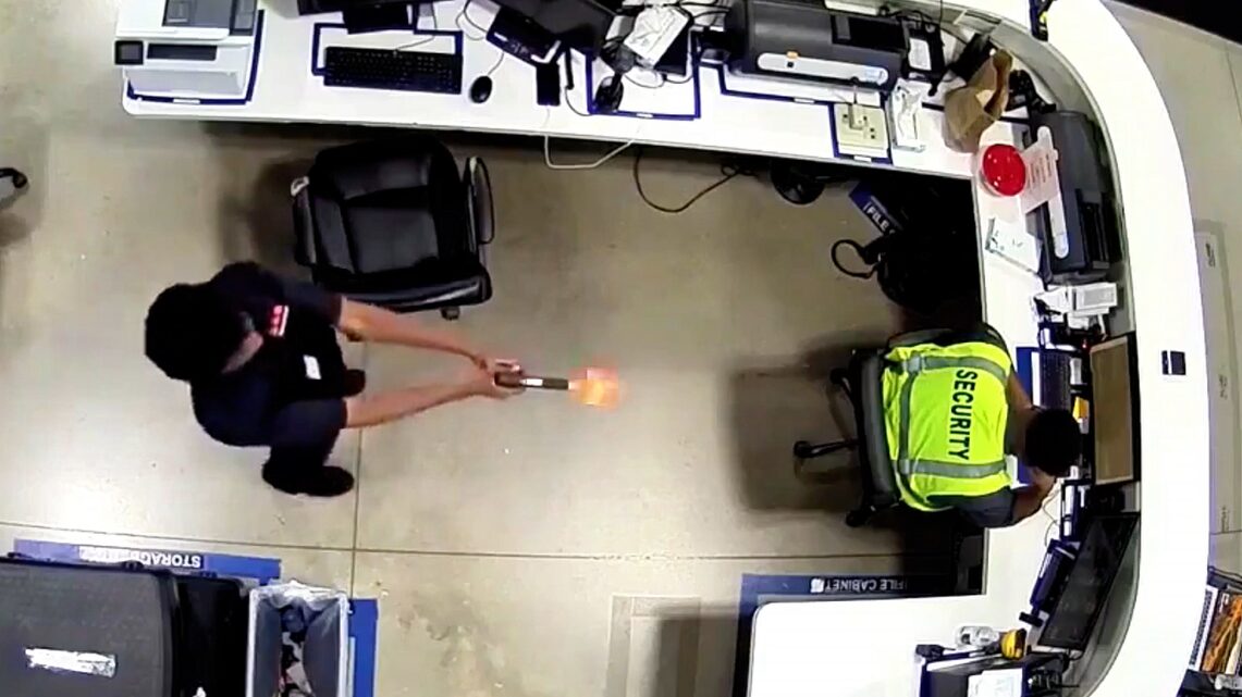 Ali Hamsa Yusuf, a 22-year-old trainee, attempted to shoot his supervisor at point-blank range but failed when his gun malfunctioned.