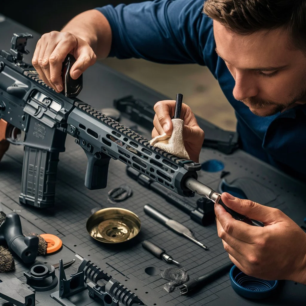 How to Clean & Maintain Your Guns: Complete Guide 8 Cleaning a semi-automatic handgun