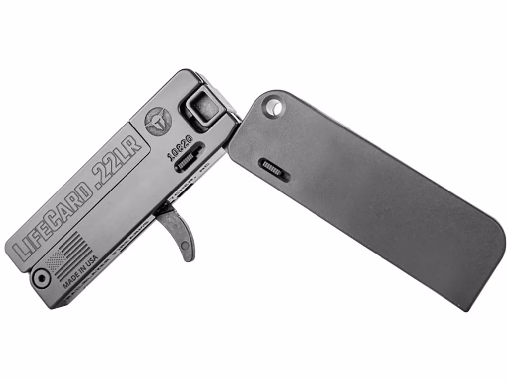 Lifecard 22LR. A foldable pistol that fits in your pocket. And a seriously weird gun that is legal to own.
