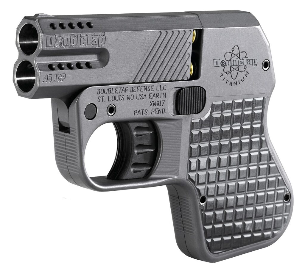 Helzer DoubleTap pistol. A last line of defense that hides almost anywhere. 