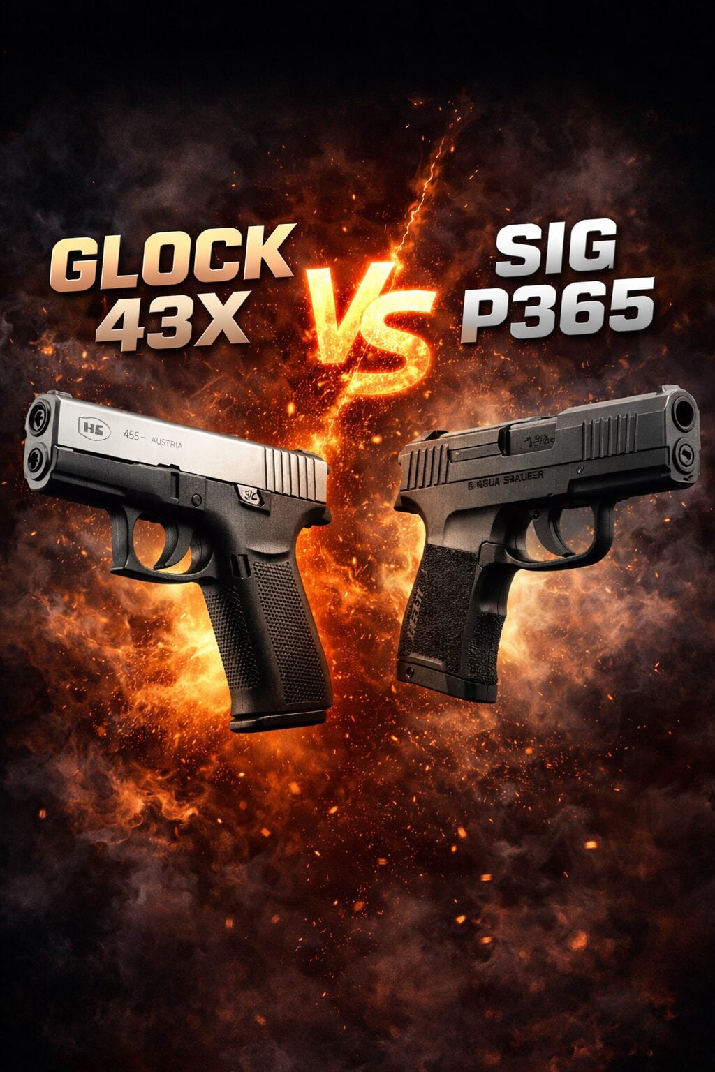 How to Choose Your First Handgun: Complete Buyer's Guide (2026) 7 Glock 43X vs Sig P365 comparison