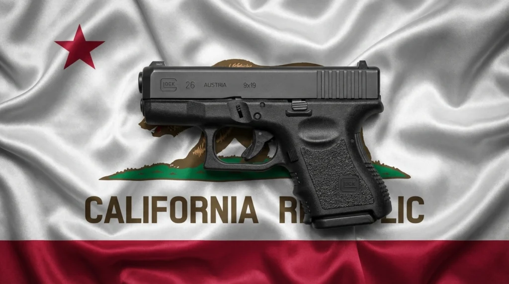 8 Best California CCW Guns (2026): Post-Bruen Carry Picks 14 California legal Glock 26 Gen 3. An old gun, but still the best micro compact Glock you can buy in California