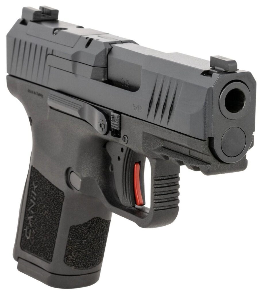 Canik Mete MC9 vs Sig P365: Budget Contender vs the King (2026) 5 Canik Mete MC9 micro-compact 9mm pistol on white background