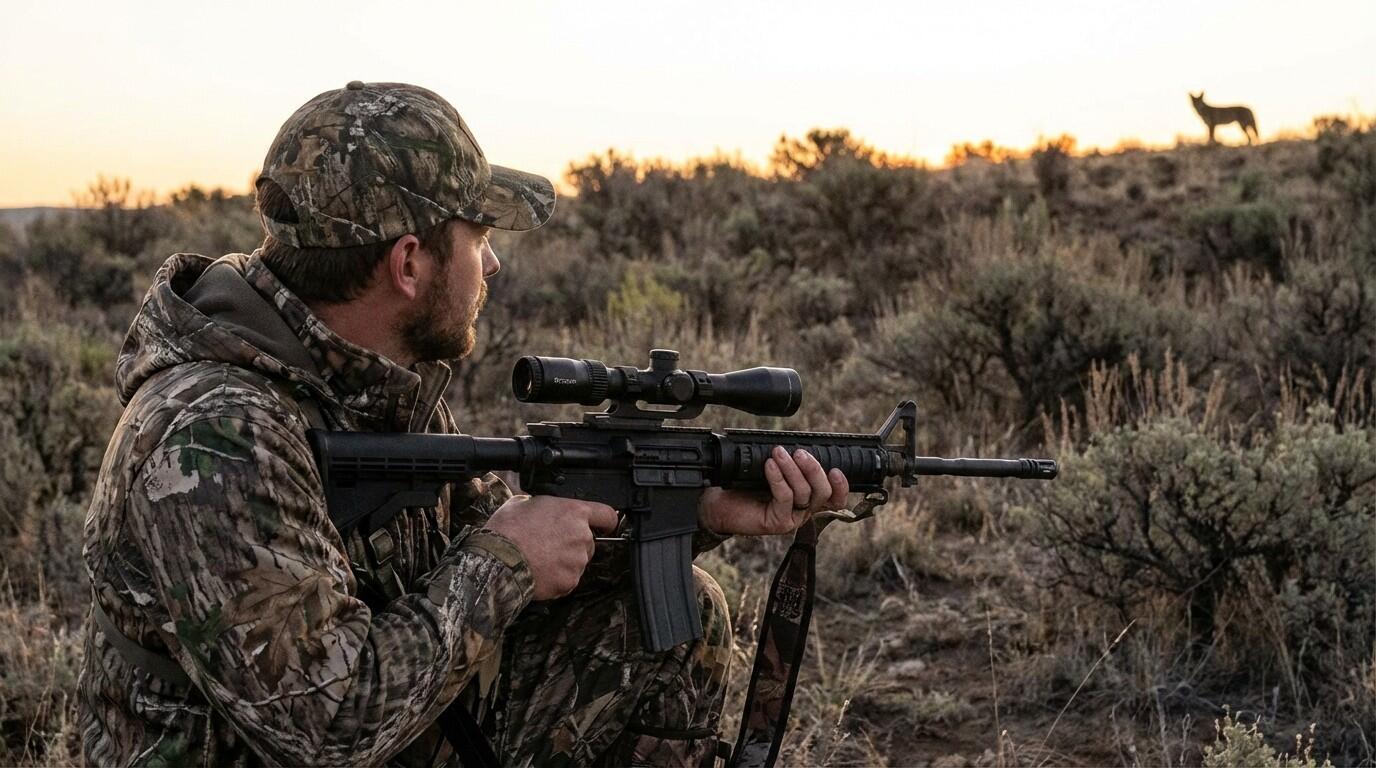 Coyote hunting with an AR-15