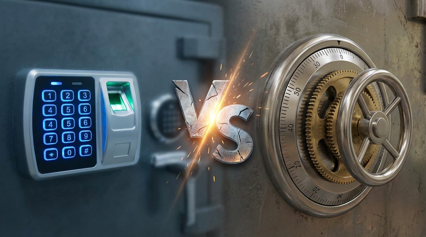 Electronic vs mechanical locks for a gun safe