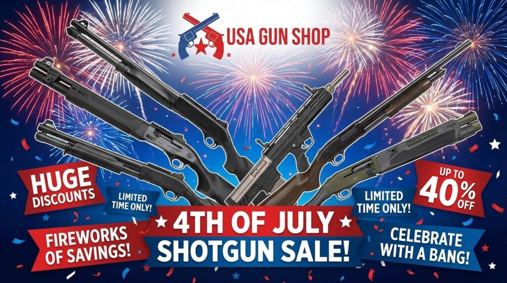 Best 4th of July Gun Deals (2026): Sales, Rebates and Where to Shop 103 July 4th shotgun sale, get the best prices for guns, huge discounts, this 4th of July. Celebrate Independence Day with a bang