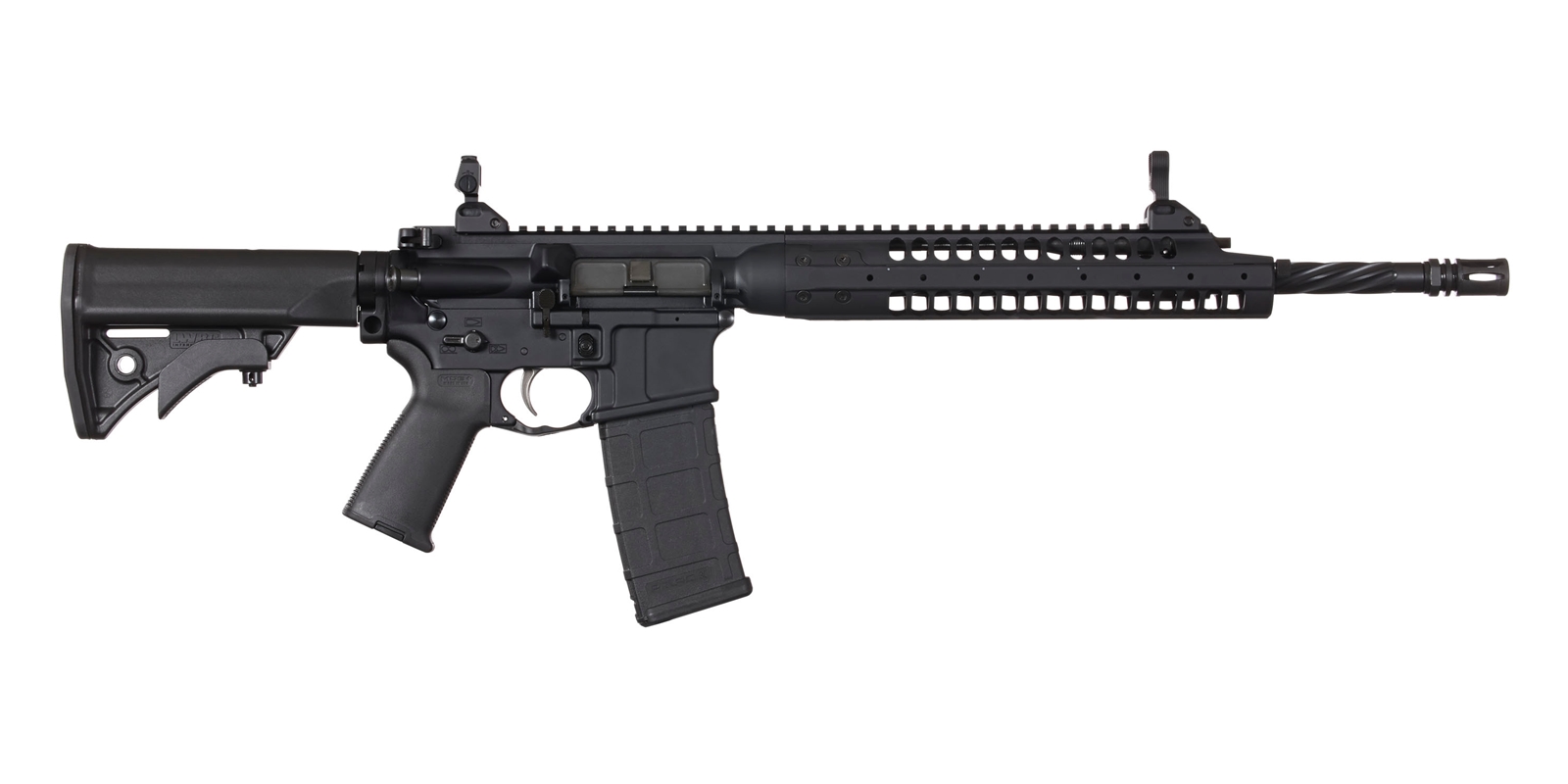 LWRC IC short-stroke piston AR-15 with spiral-fluted barrel