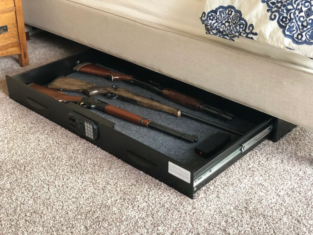Best Under-Bed Gun Safes (2026): 8 Low-Profile Picks 21 Monster Vault under the bed gun safe