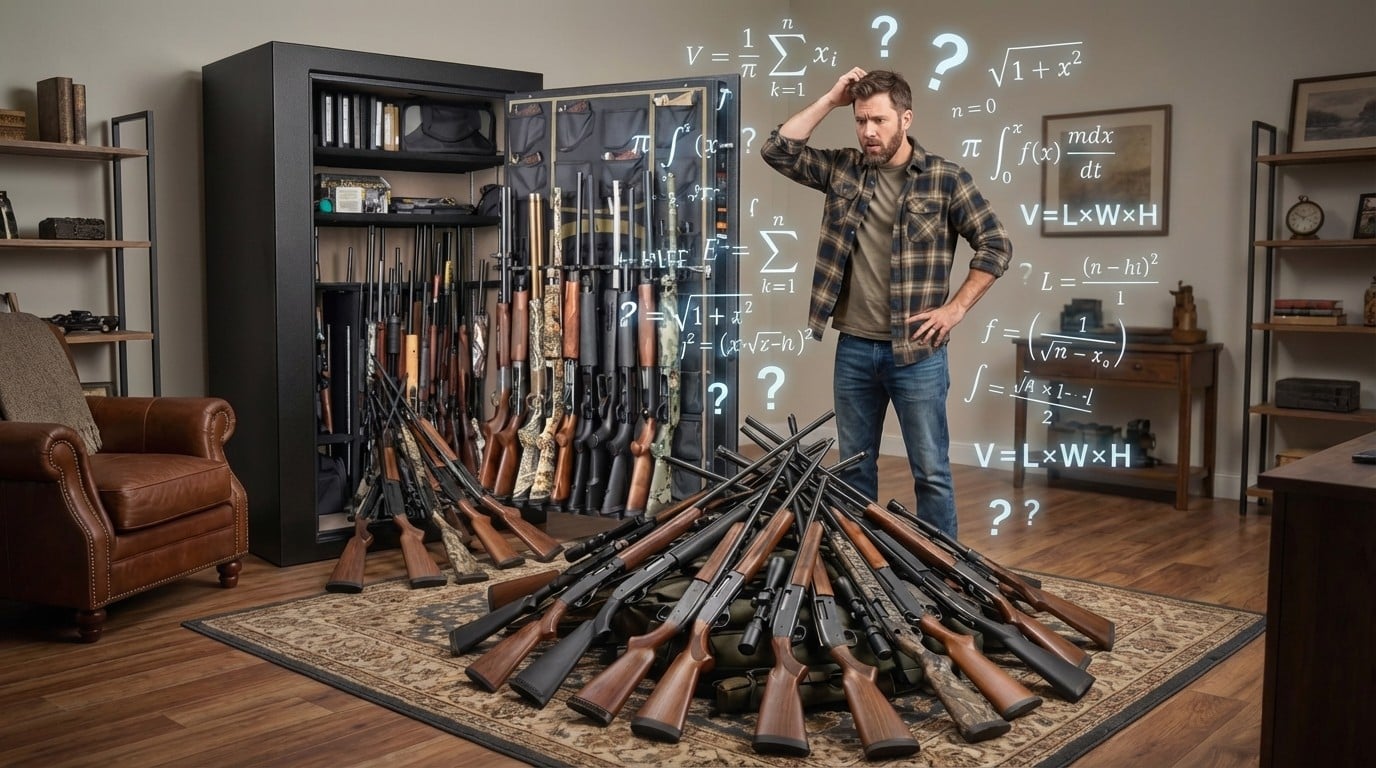 How many guns actually fit in a gun safe? it's not as many as you think