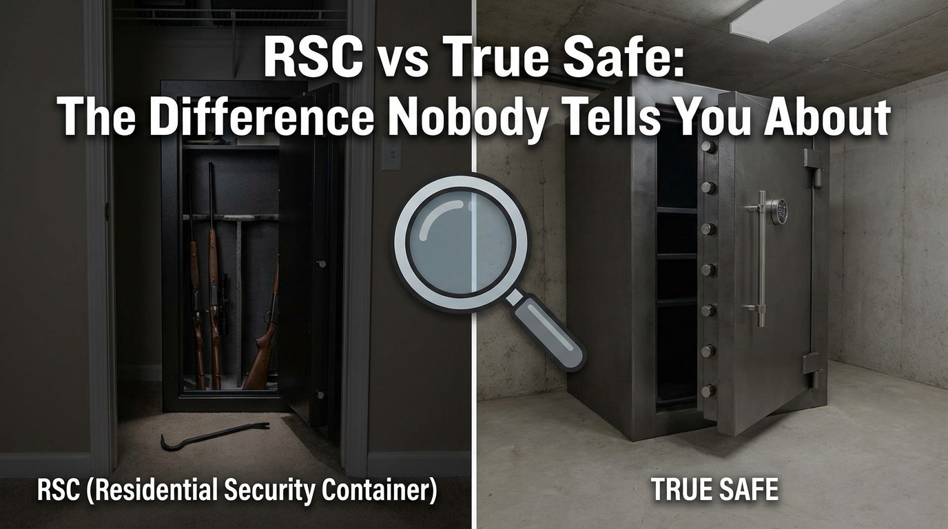 RSC vs True Safe: What Is the Difference and Why It Matters 1 Residential Security Container vs true safe