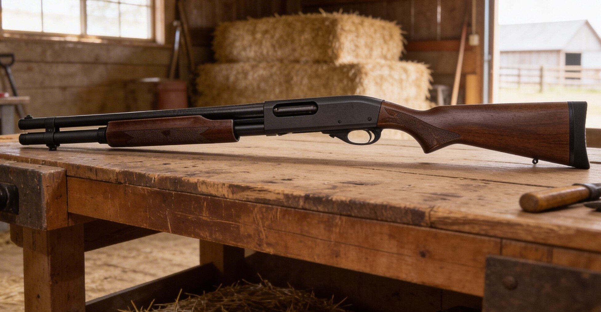 Remington 870 pump-action shotgun