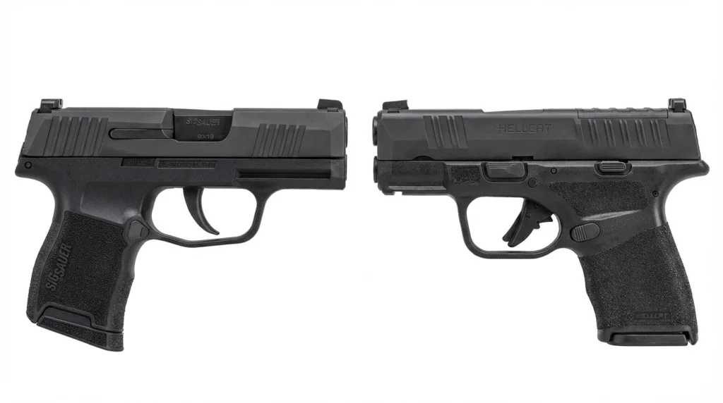 Sig P365 vs Springfield Hellcat: Which Micro Compact Wins in 2026? 4 Sig P365 vs Springfield Armory Hellcat head-to-head