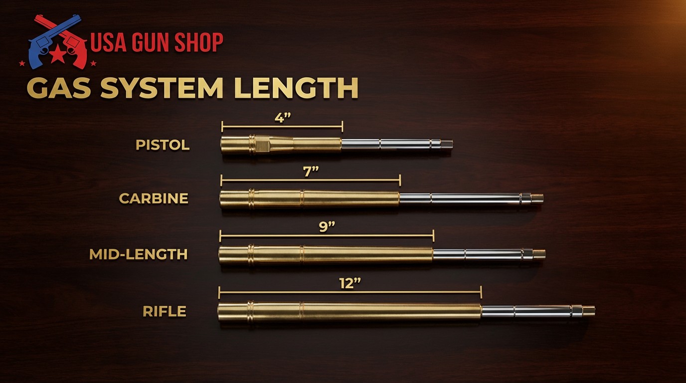 AR-15 gas system length