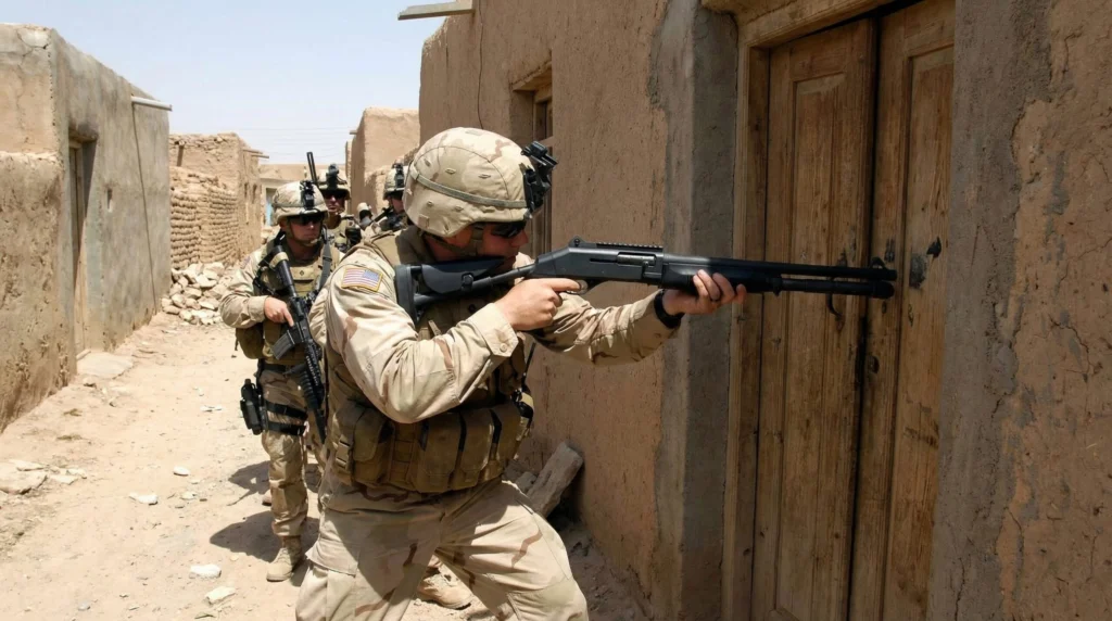 Benelli M4 Review: The Combat Shotgun That Earned Its Stripes (2026) 3 The Benelli M4 in military service in the Middle East