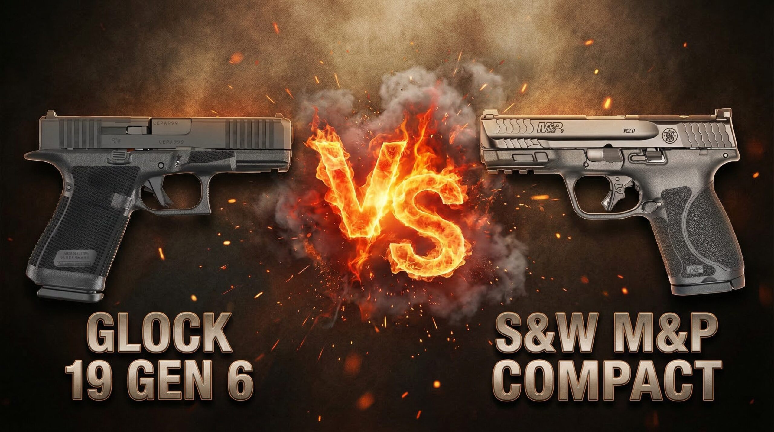 Glock 19 Gen 6 vs S&W M&P Compact, a full comparison