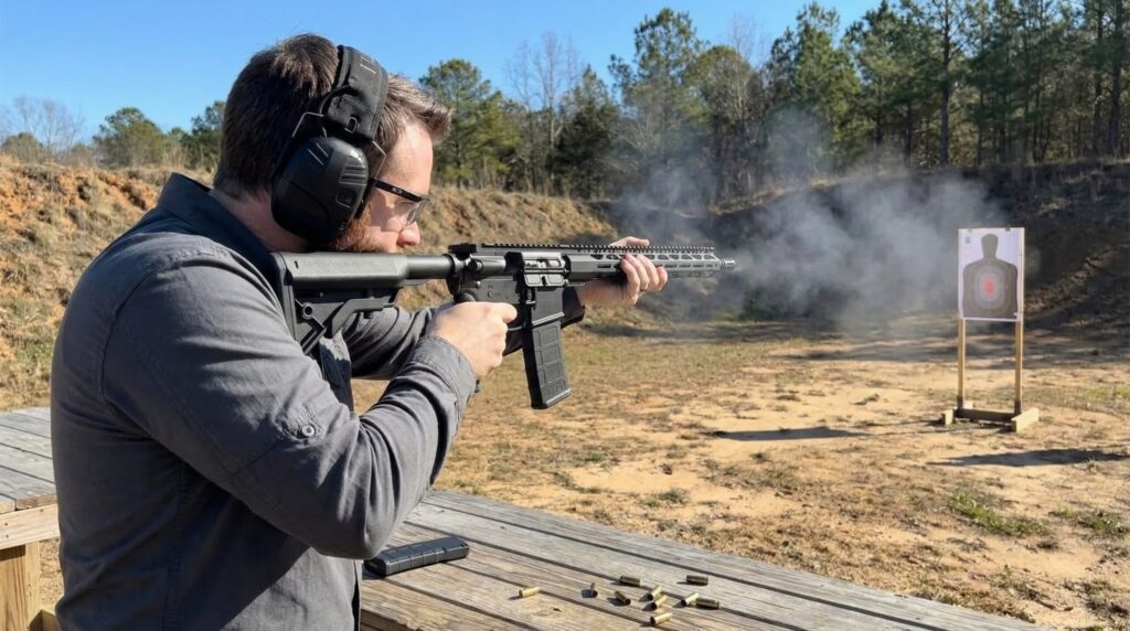 Radical Firearms RF-15 SOCOM Review: Houston-Built Budget AR (2026) 4 Radical Firearms RF-15 at the range