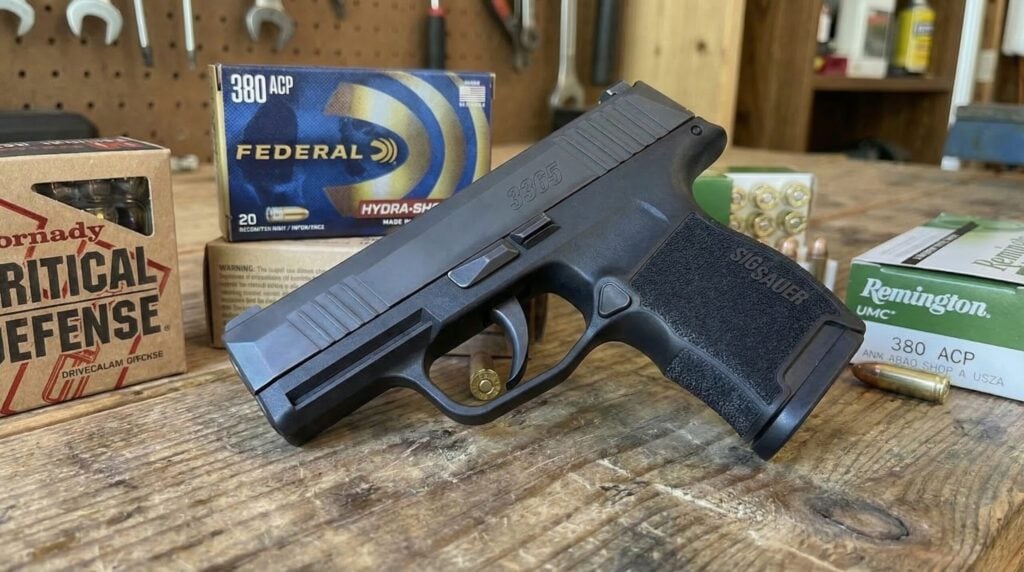 Best Sig Sauer for Concealed Carry: 7 Models Ranked (2026) 25 Sig Sauer P365-380, a lower powered version of the best selling 9mm handgun with less recoil and easy to shoot vibe