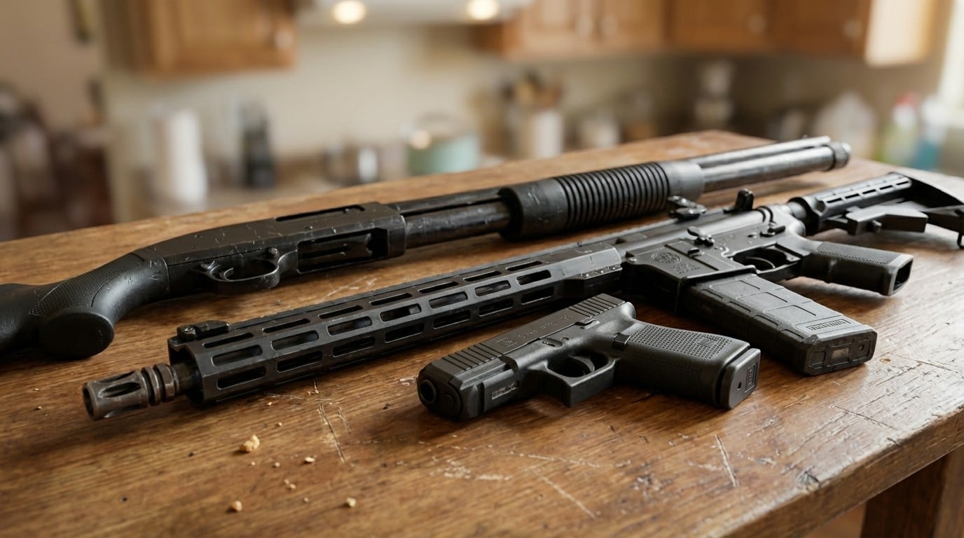 AR-15 vs Shotgun vs Pistol for Home Defense (2026) 1 Home defense AR-15 vs Shotgun vs Pistol