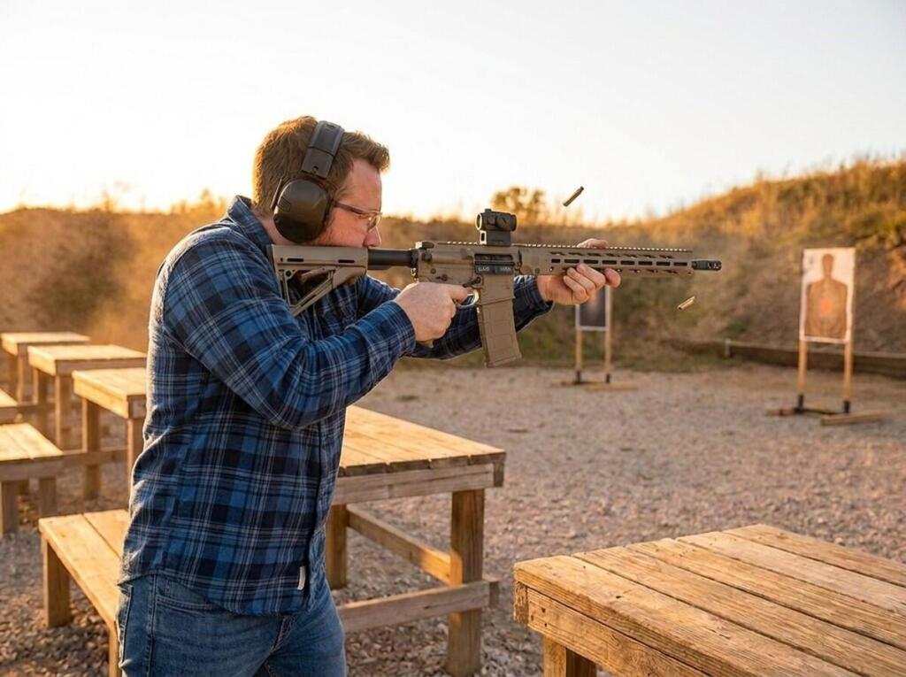 Diamondback DB15 Review: Budget AR-15 With Premium Materials (2026) 13 back DB-15 at the range