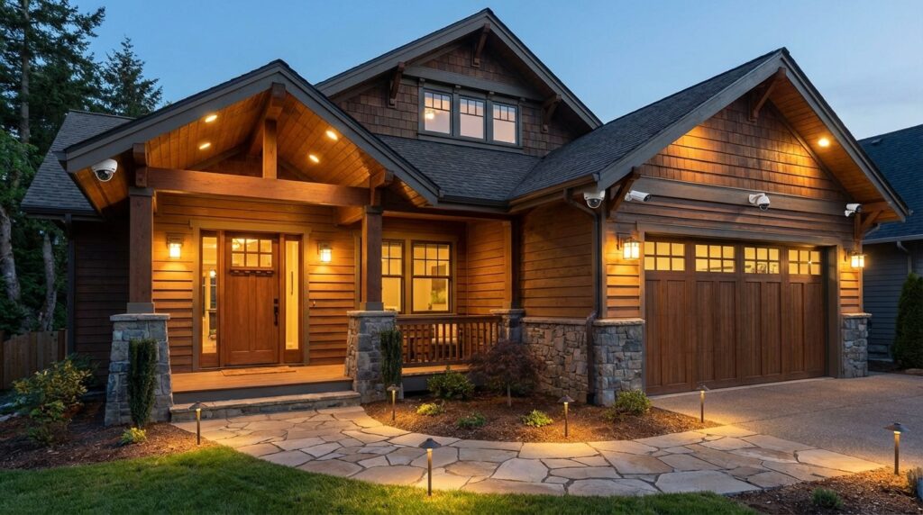 Home Defense Plan: Step-by-Step Guide for Families (2026) 6 Lights and cameras on the outside of your house protect against break ins