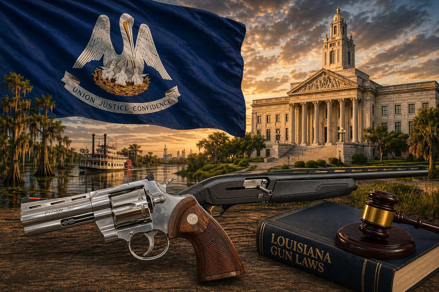 Louisiana Gun Laws (2026): Constitutional Carry at 18, CHP & Stand Your Ground 4 Louisiana Gun Laws — featured image