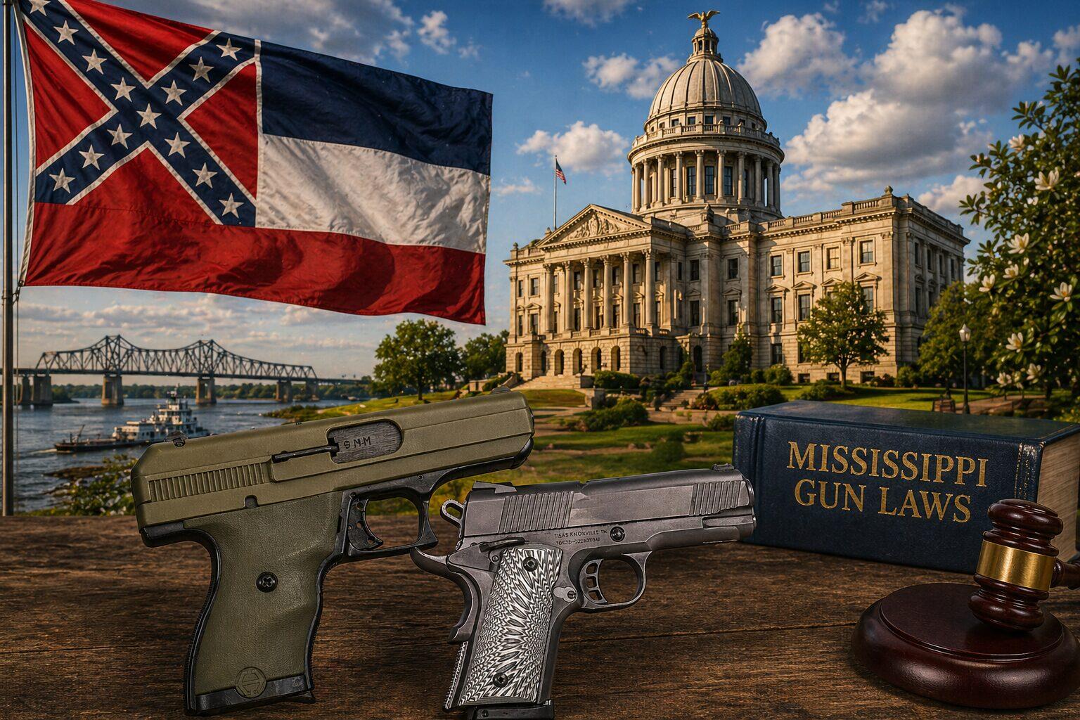 Mississippi Gun Laws (2026): Constitutional Carry, Enhanced Permit & Stand Your Ground 7 Mississippi Gun Laws — featured image
