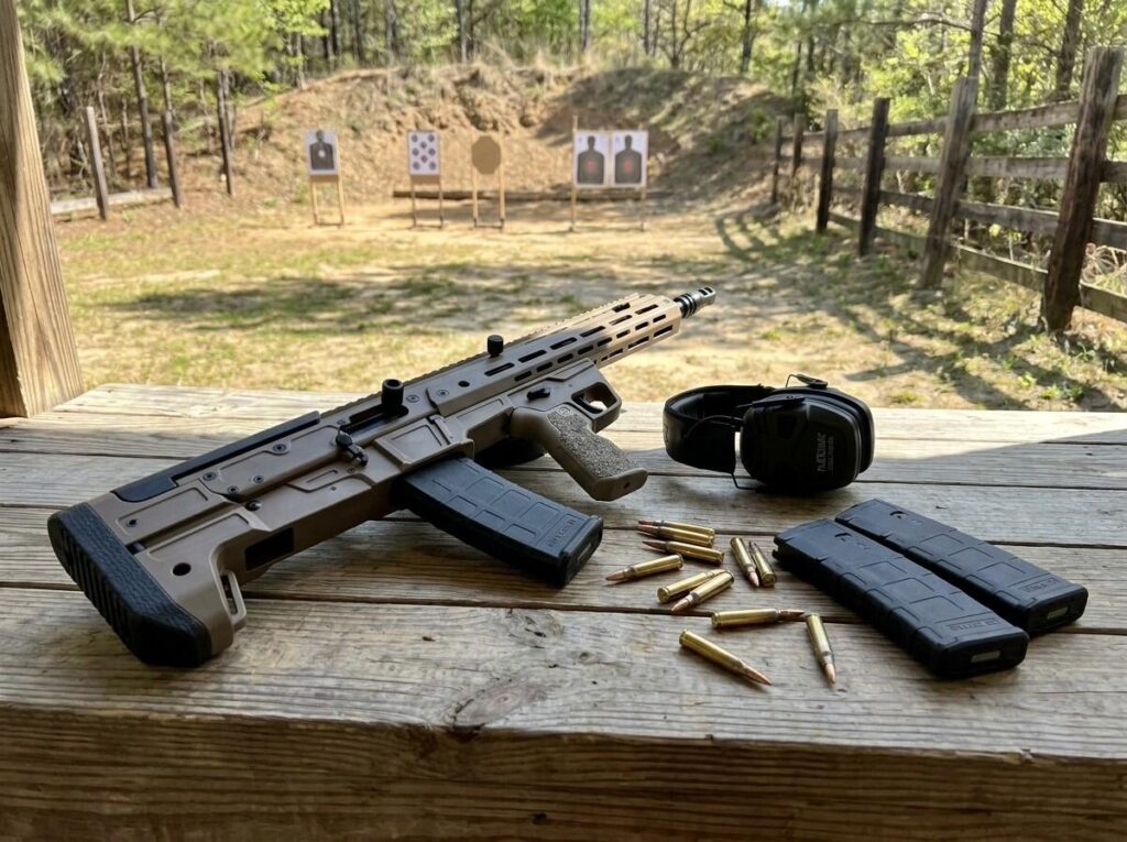 PSA Olcan Review: PSA's First Bullpup Tested (2026) 7 PSA Olcan at the range