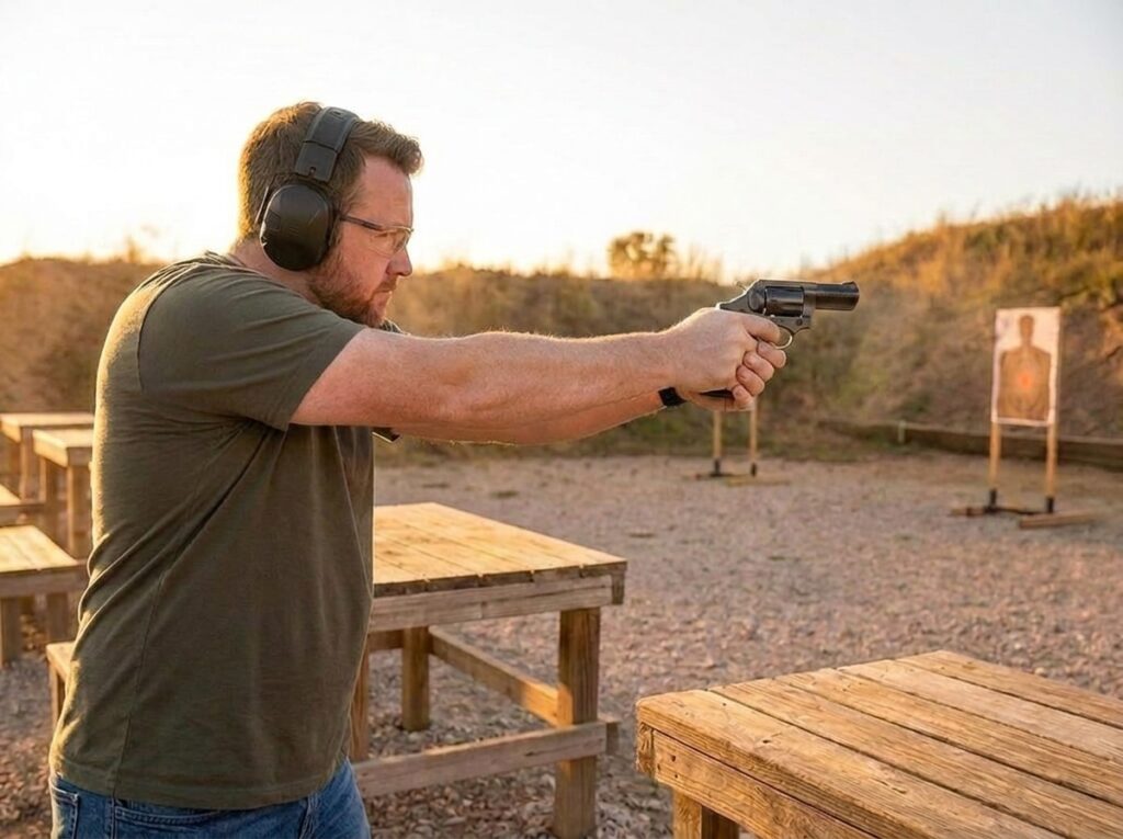 Ruger SP101 Review (2026): 500 Round Test of the Toughest Carry Revolver 8 Ruger SP101 at the range. Firing the Tonka toy revolver with a real kick