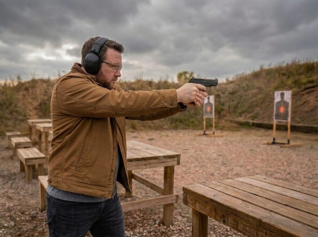 Ruger LCP MAX Review (2026): 500 Round Pocket Carry Test 3 Ruger LCP Max 380 at the range