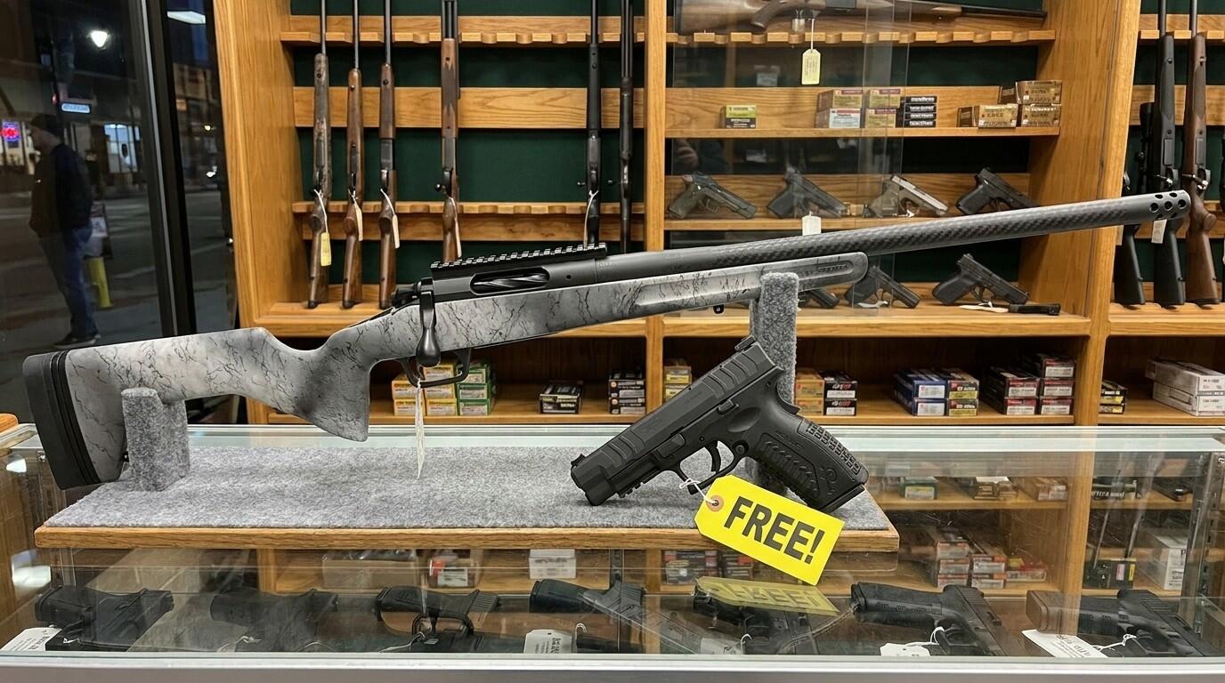 Springfield Model 2020 rifle and free XD-M Elite 10mm pistol Gear Up promo bundle