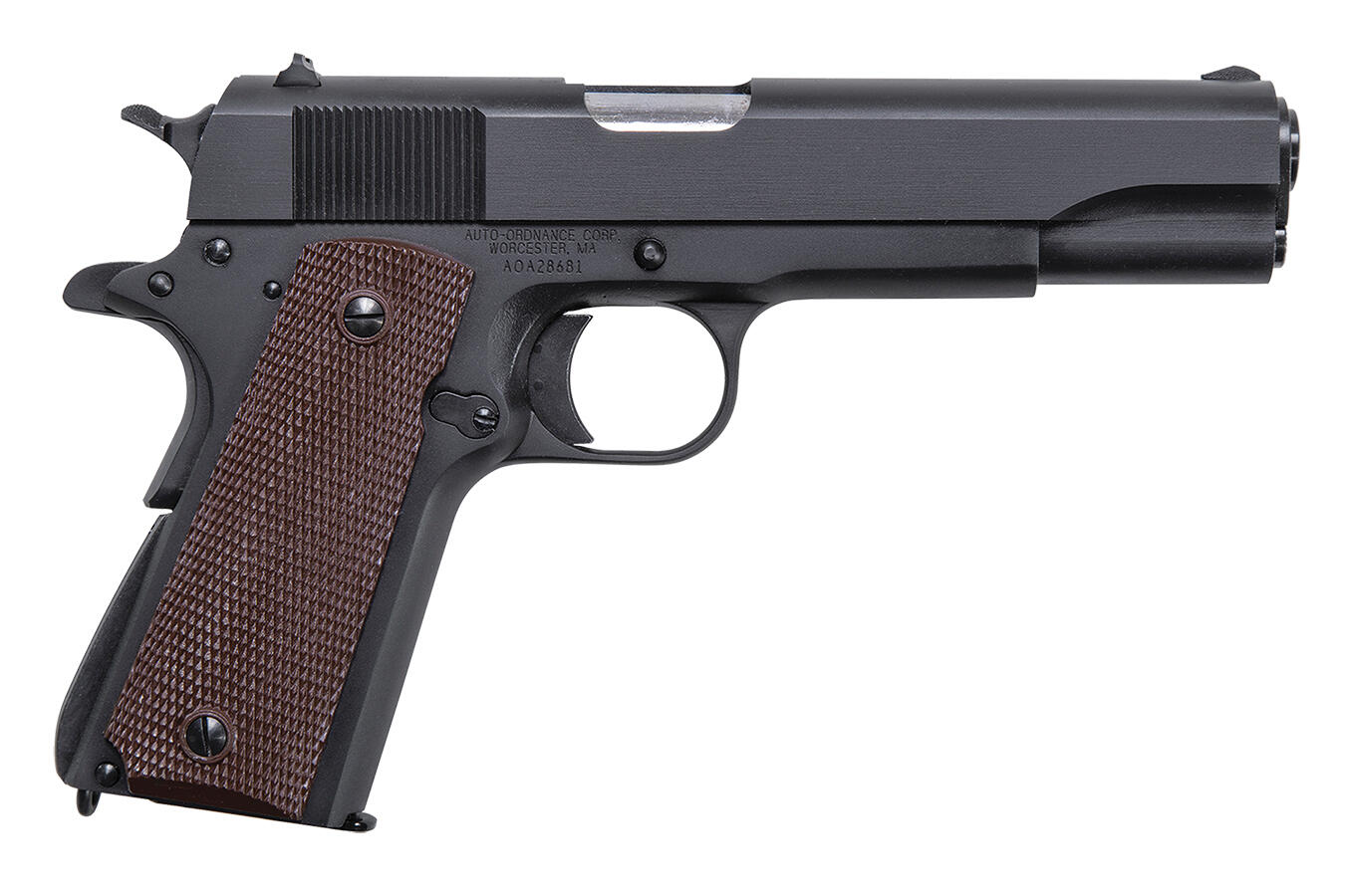 Chromed Auto-Ordnance 1911 with pearl grips