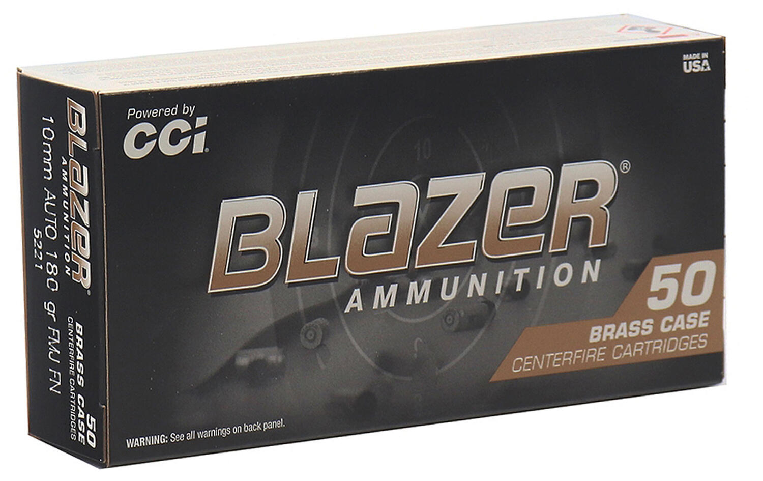 Best 10mm Ammo (2026): Self-Defense, Hunting, and Range 16 Blazer Brass 10mm 180gr FMJ range ammo