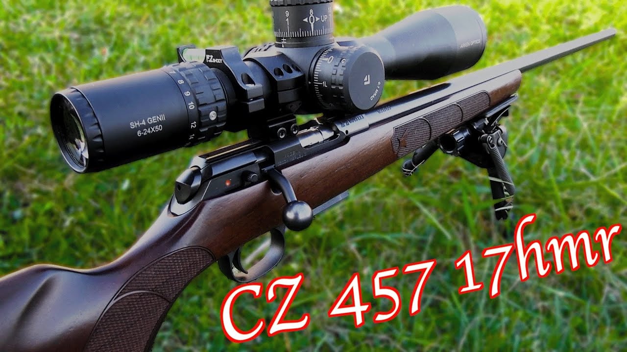 CZ 457 American chambered in 17 HMR Turkish walnut bolt action rimfire rifle