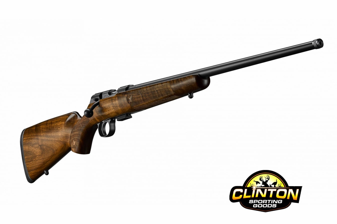 CZ 457 American chambered in 22 WMR Turkish walnut bolt action rimfire rifle